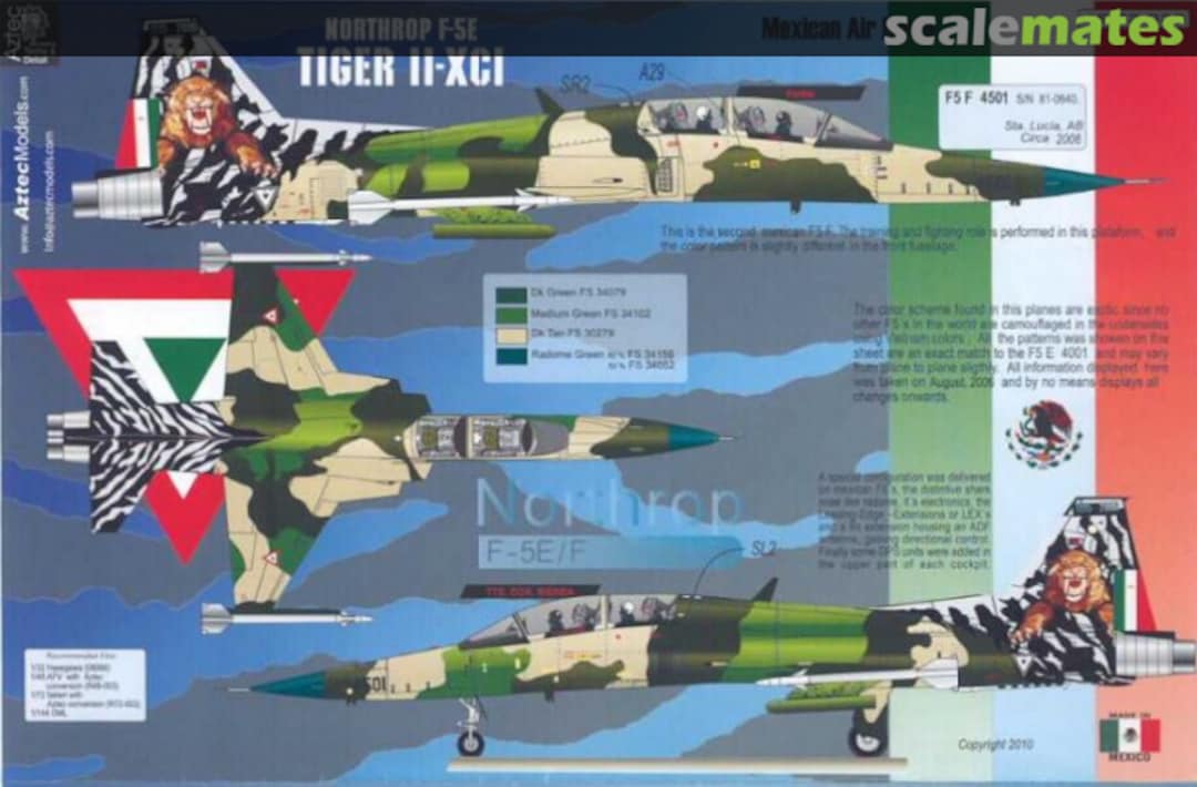 Contents Northrop F-5E Tiger II XCI 48 039 Aztec Models Contents Northrop F-5E Tiger II XCI 48 039 Aztec Models