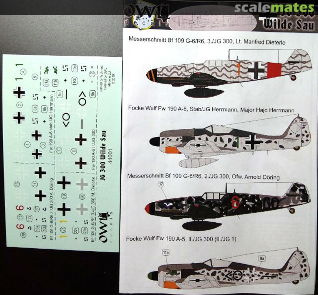 Boxart JG 300 Wilde Sau D44001 OWL