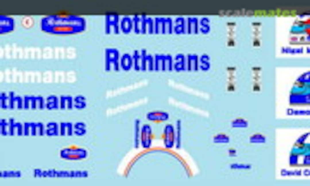 1:43 Williams FW16B Additional Logo for PMA (Museum collection D928) D928