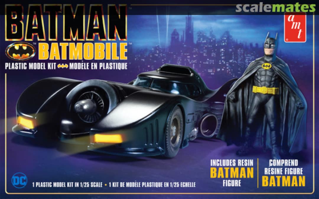 Boxart Batman 1989 Batmobile & Resin Batman Figure 1107M/12 AMT Boxart Batman 1989 Batmobile & Resin Batman Figure 1107M/12 AMT