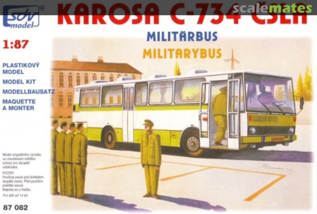 Boxart Karosa C-734 ČSLA 87082 SDV Model Boxart Karosa C-734 ČSLA 87082 SDV Model