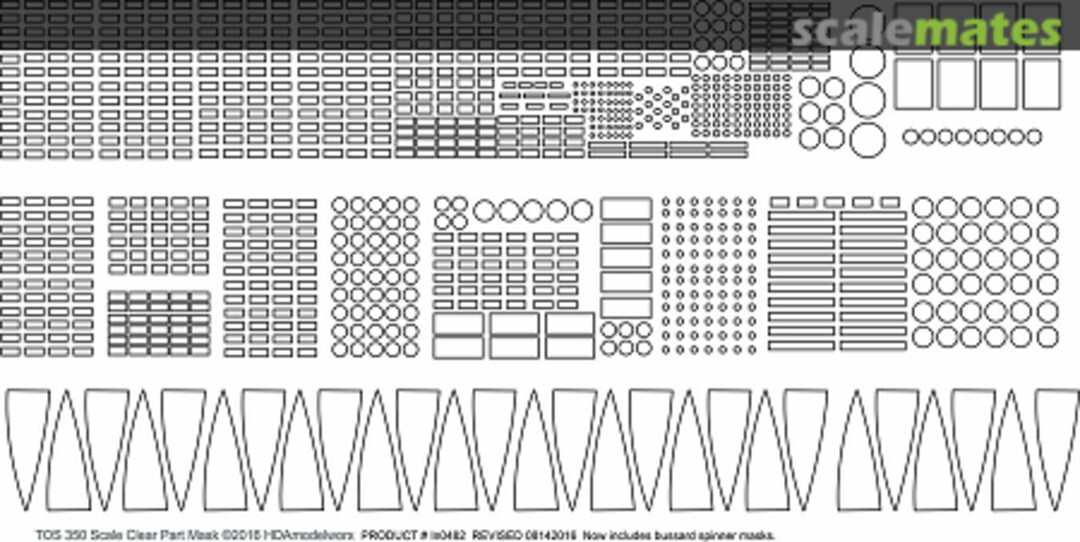 Boxart TOS 350 Enterprise Clear Parts Masks IN0482 HDA Modelworx