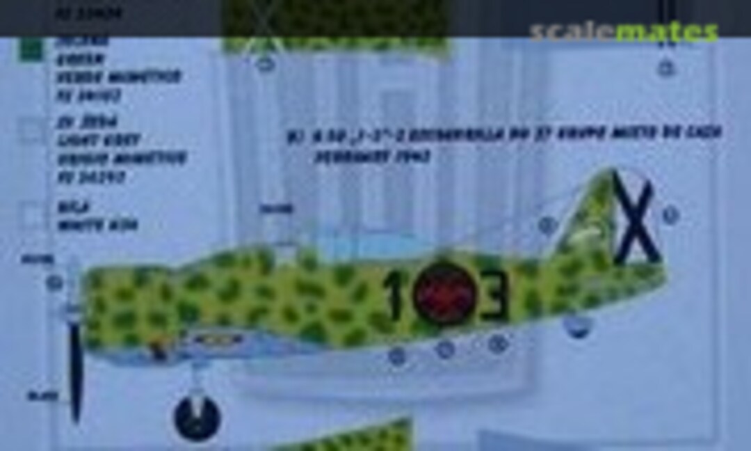 1:72 Fiat G.50 Freccia (Kora Models DEC7235) DEC7235