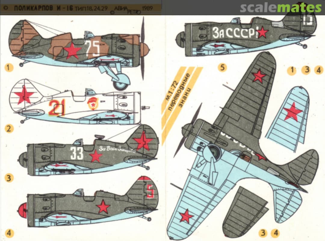 Boxart Polikarpov I-16 Avia Retro Boxart Polikarpov I-16 Avia Retro
