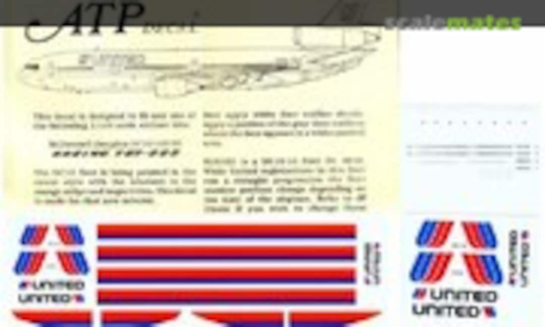 1:144 United Airlines Widebodies (old Colors) (ATP Airliners America AD5079) AD5079