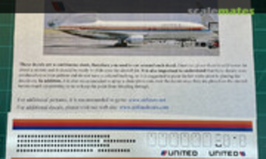 1:144 Lockheed L-1011 (Airline Decals L-1011) L-1011