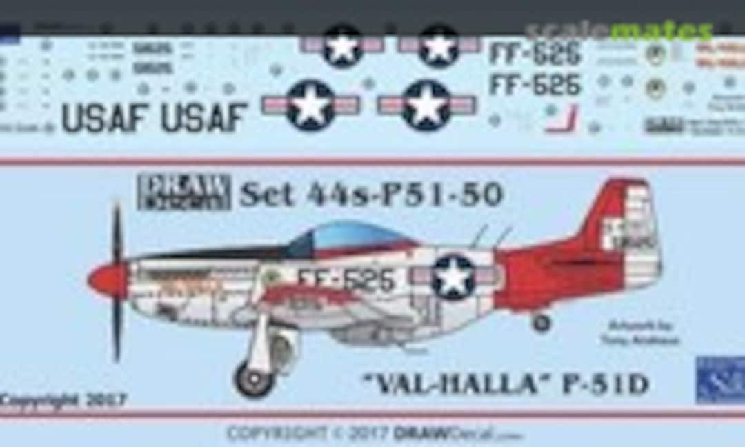 1:144 P-51D “VAL HALLA” (Draw Decal 44-P51-50) 44-P51-50