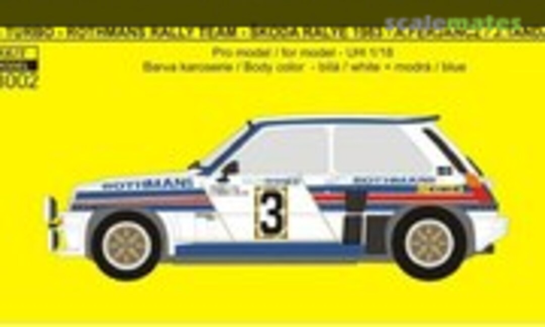 1:18 Renault R5 Turbo Rothmans Rally Team #3 (REJI Model 18002) 18002