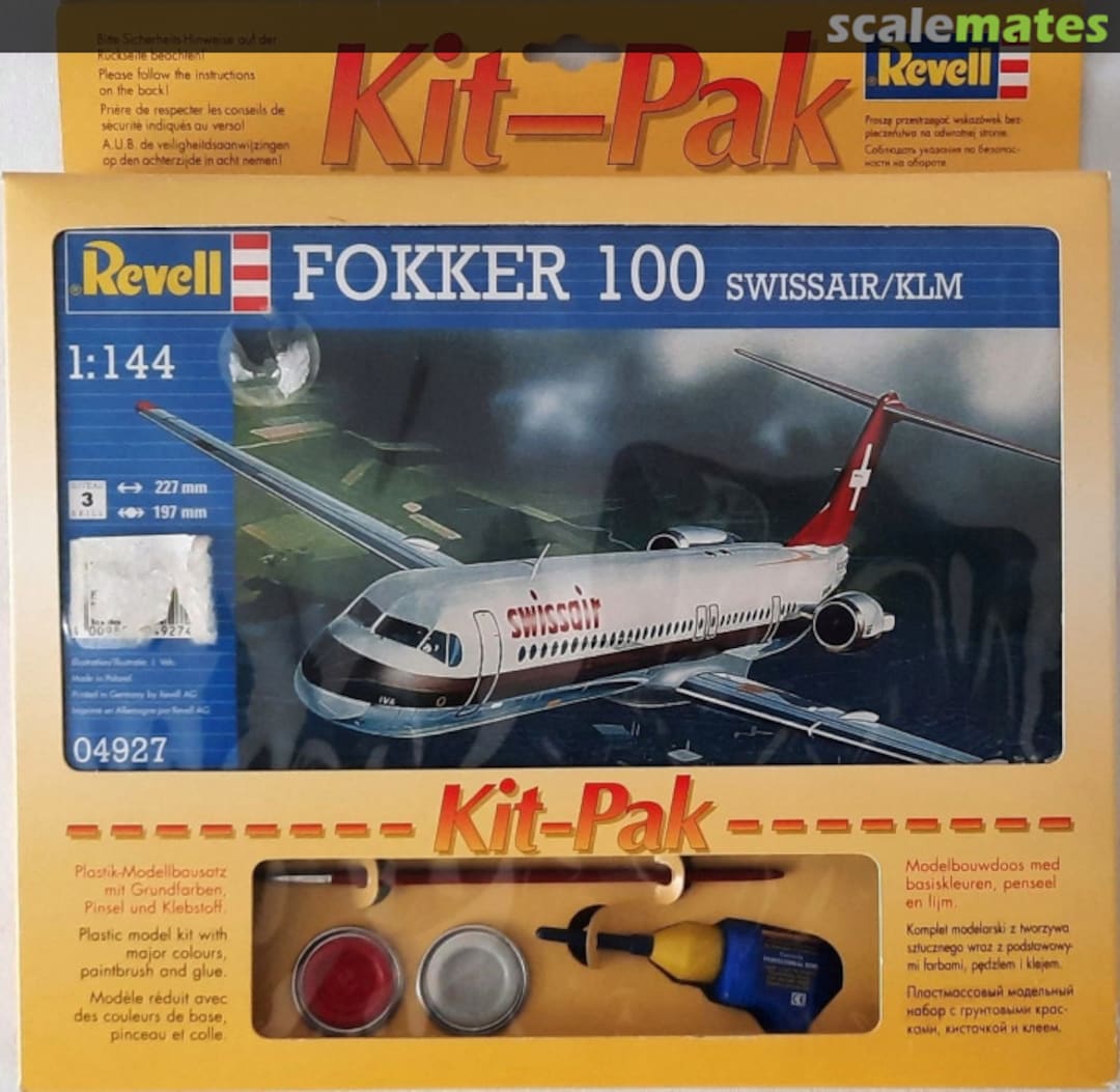 Boxart Fokker 100 04927 Revell Boxart Fokker 100 04927 Revell