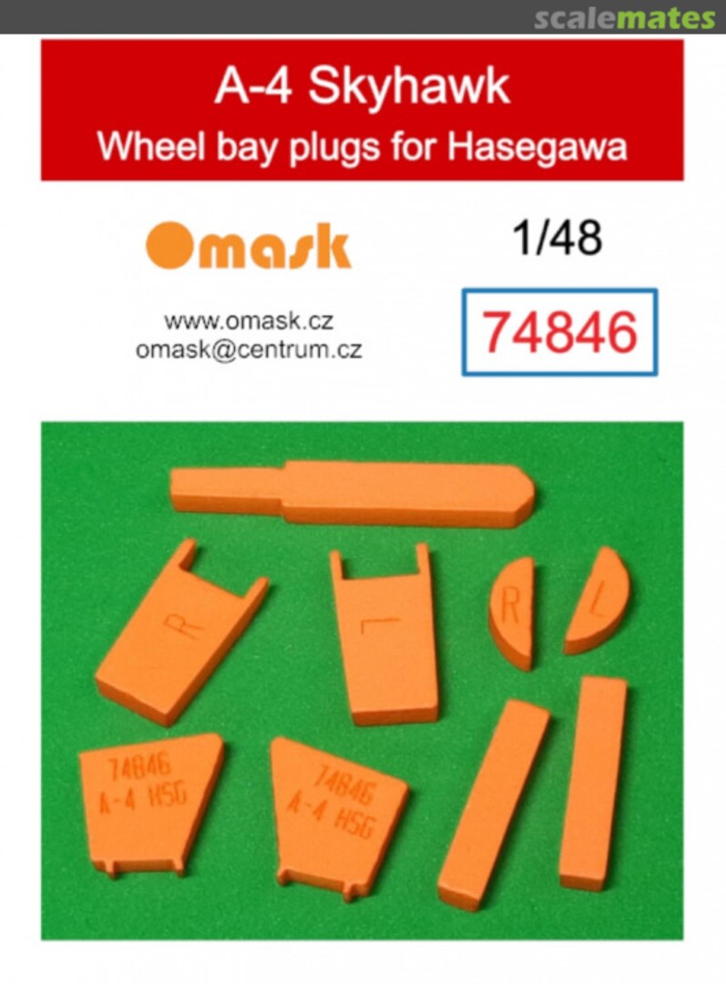Boxart A-4 Skyhawk wheel bay plugs 74846 Omask Boxart A-4 Skyhawk wheel bay plugs 74846 Omask