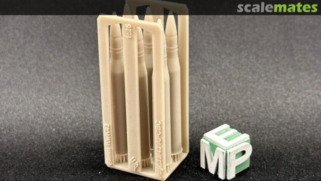 Boxart Ammunition 88mm For KwK43 - Pzgr.39/43 APCBC 25040419 EMP3d Boxart Ammunition 88mm For KwK43 - Pzgr.39/43 APCBC 25040419 EMP3d