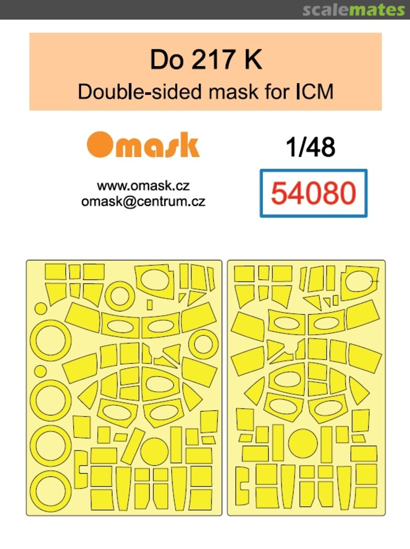 Boxart Dornier Do-217 K - Double Sided Mask Set 54080 Omask Boxart Dornier Do-217 K - Double Sided Mask Set 54080 Omask