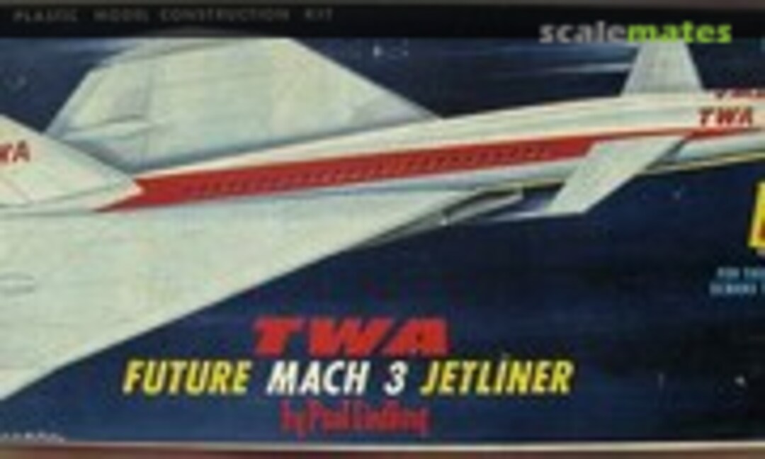 1:172 TWA Future Mach 3 Jetliner (Lindberg 573-100)