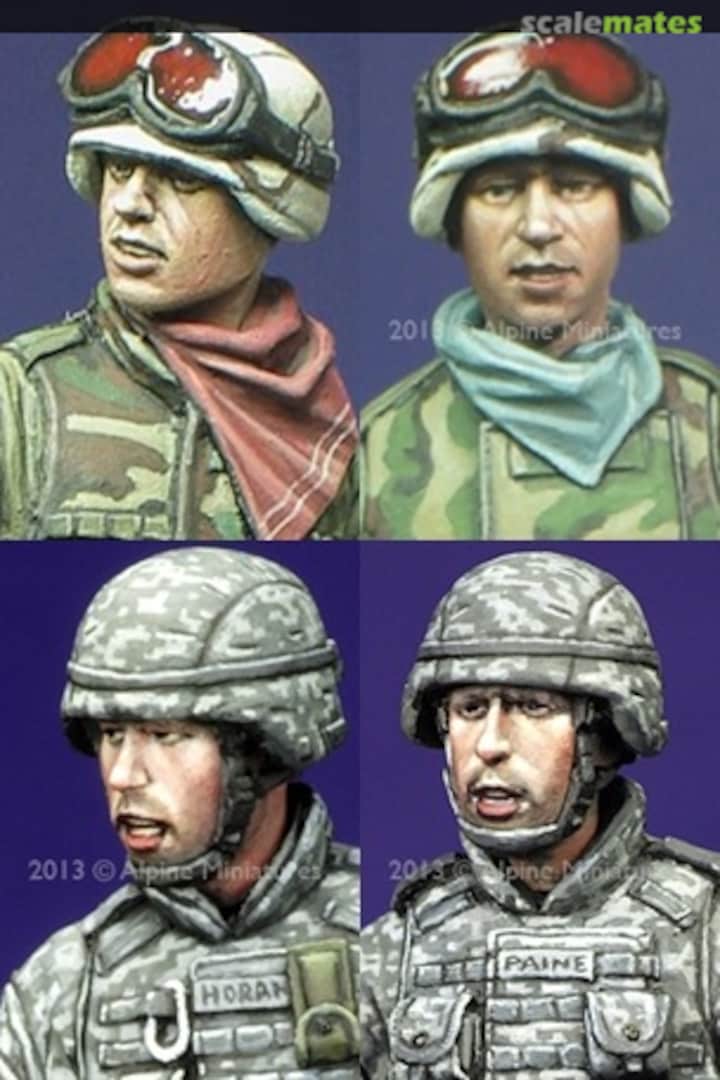 Boxart Modern US Infantry Heads Set #1 H007 Alpine Miniatures Boxart Modern US Infantry Heads Set #1 H007 Alpine Miniatures