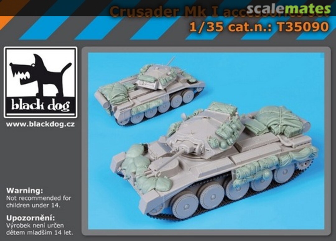 Boxart Crusader Mk I Accessories Set T35090 Black Dog Boxart Crusader Mk I Accessories Set T35090 Black Dog