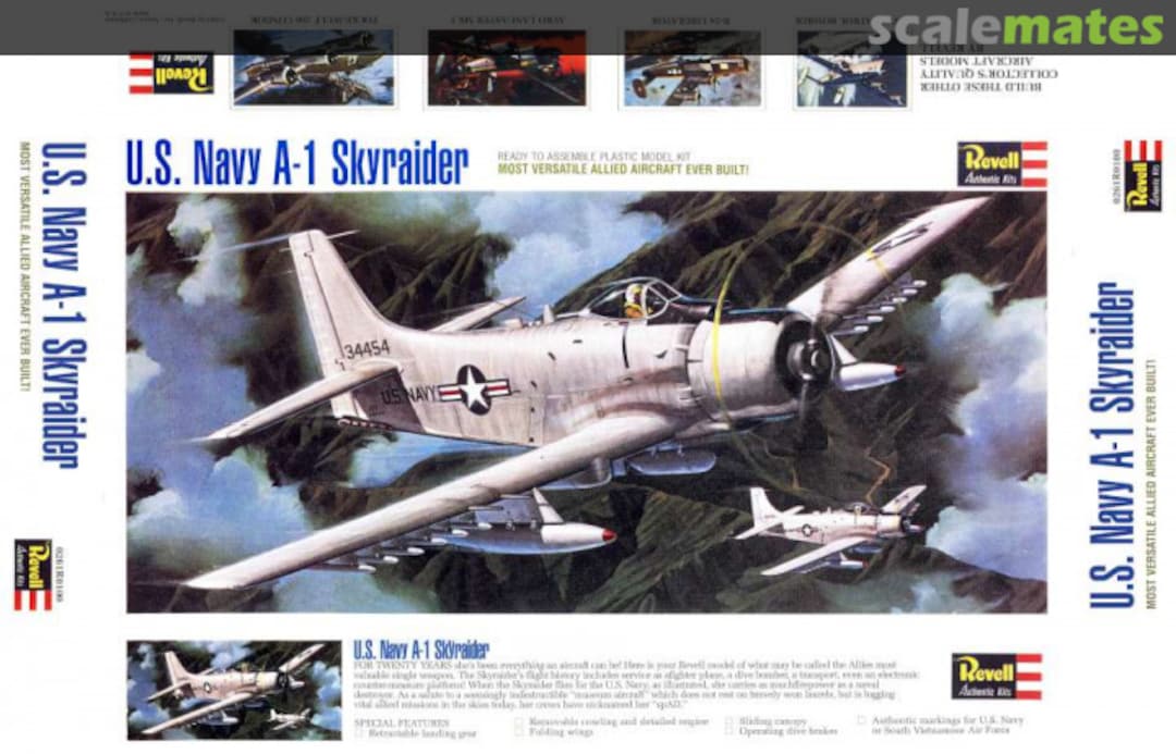 Boxart U.S. Navy A-1 Skyraider 0261 Revell Boxart U.S. Navy A-1 Skyraider 0261 Revell