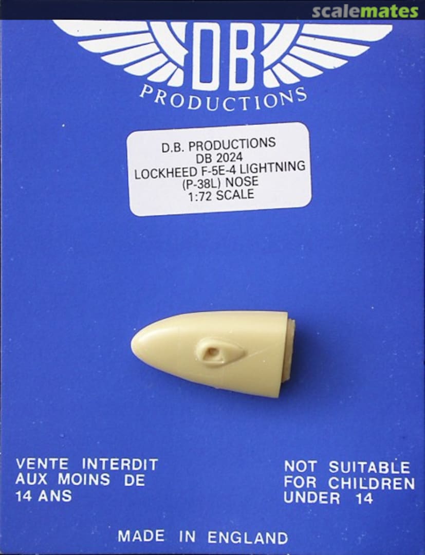 Boxart Lockheed F-5E-4 (P-38L) Lightning DB 2024 DB Productions Boxart Lockheed F-5E-4 (P-38L) Lightning DB 2024 DB Productions