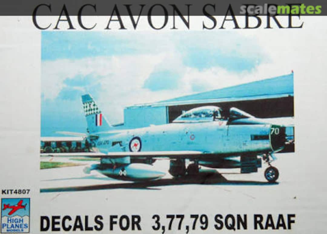 Boxart CAC Avon Sabre 4807 High Planes Models