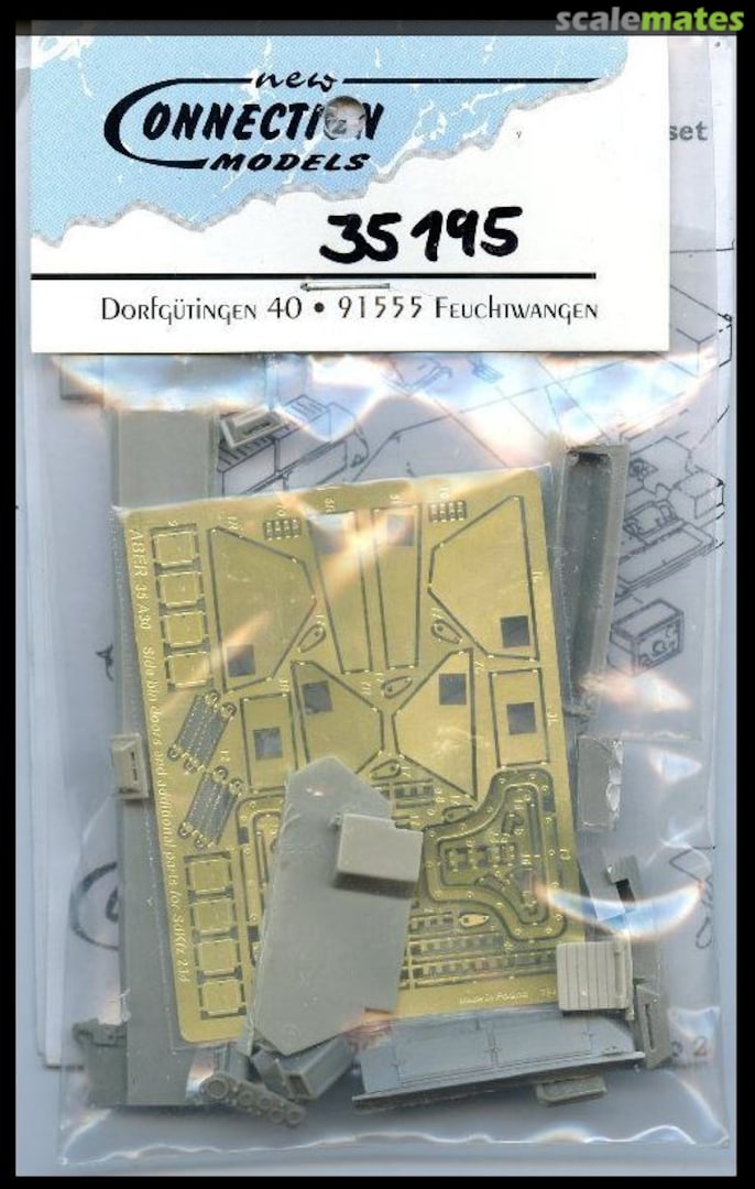 Boxart Side Bin Door & Additional Parts Sd.Kfz 234 NC35195 New Connection Models Boxart Side Bin Door & Additional Parts Sd.Kfz 234 NC35195 New Connection Models