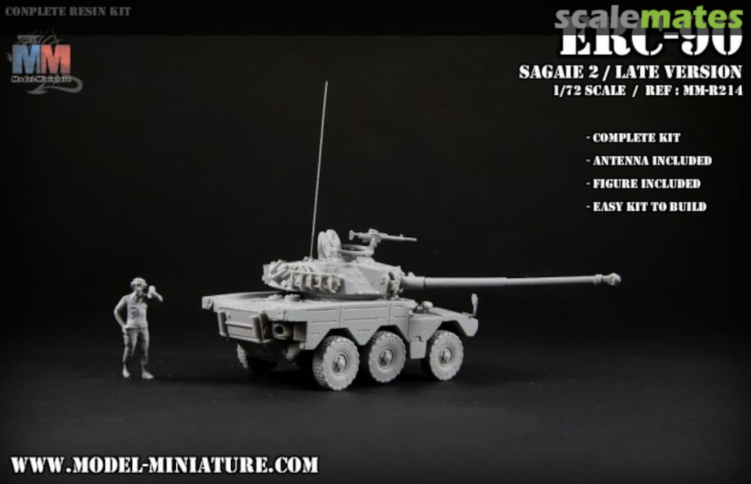 Boxart ERC-90 Sagaie / Late version MM-R214 Model Miniature Boxart ERC-90 Sagaie / Late version MM-R214 Model Miniature
