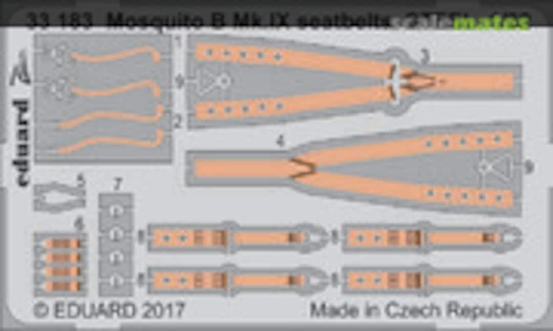 1:32 Mosquito B Mk.IX seatbelts STEEL (Eduard 33183) 33183