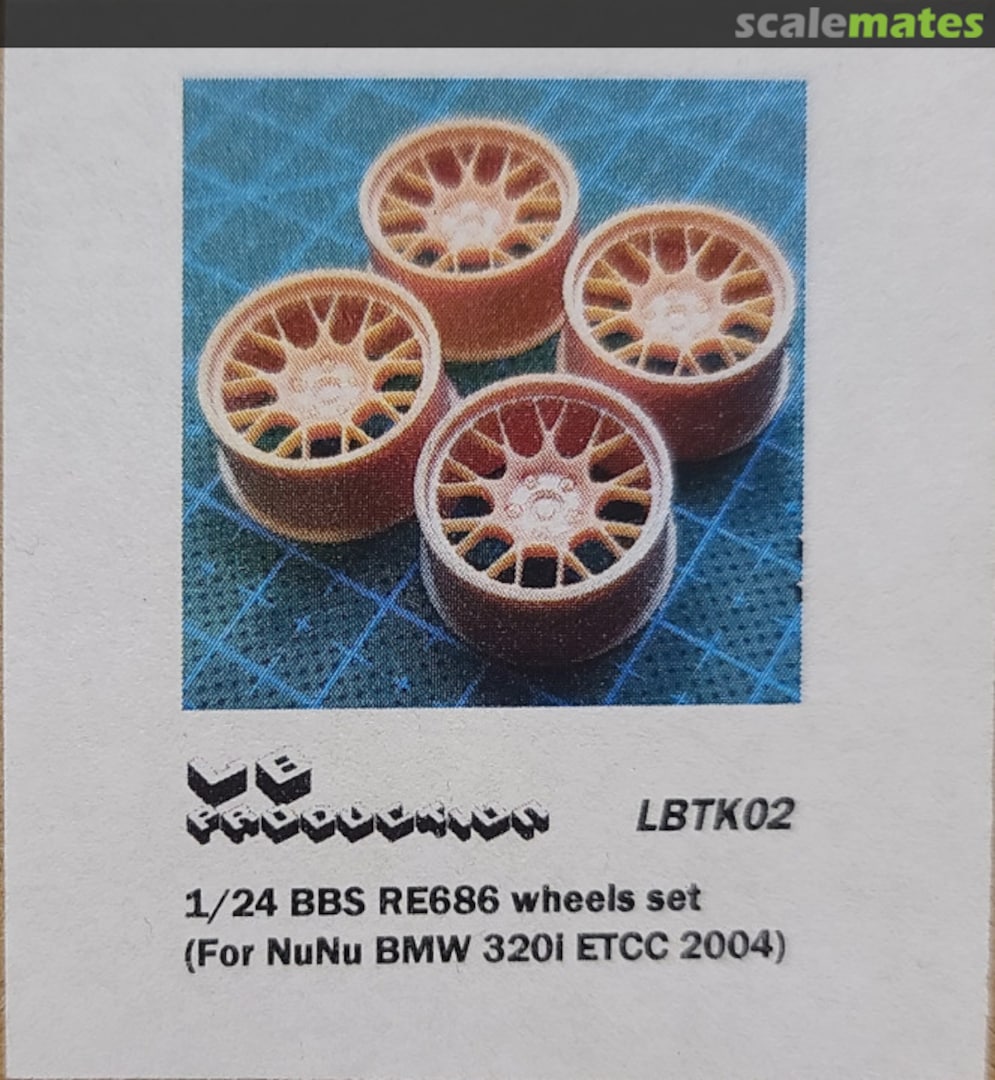Boxart BBS RE686 Wheels Set LBTK02 LB Production Boxart BBS RE686 Wheels Set LBTK02 LB Production