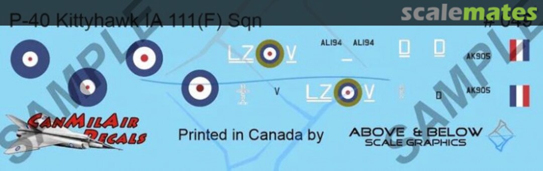 Boxart Curtis P-40 Kittyhawk 049 Above & Below Graphics Boxart Curtis P-40 Kittyhawk 049 Above & Below Graphics