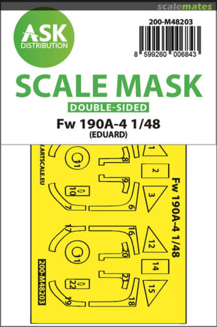 Boxart Fw 190A-4 double-sided express fit mask 200-M48203 ASK