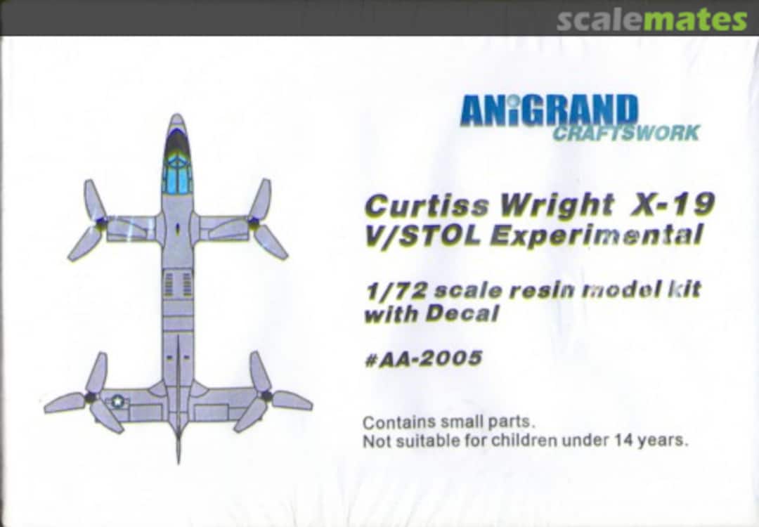 Boxart Curtiss Wright X-19 AA-2005 Anigrand Craftswork