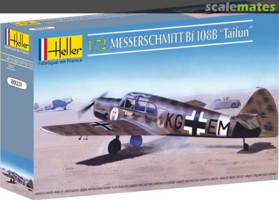 Boxart Messerschmitt Bf 108B "Taifun" 80231 Heller Boxart Messerschmitt Bf 108B "Taifun" 80231 Heller