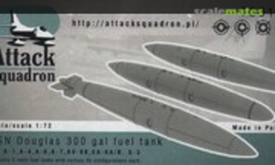 1:72 USN Douglas 300 Gal Fuel Tanks set of 3 (Attack Squadron 72014) 72014