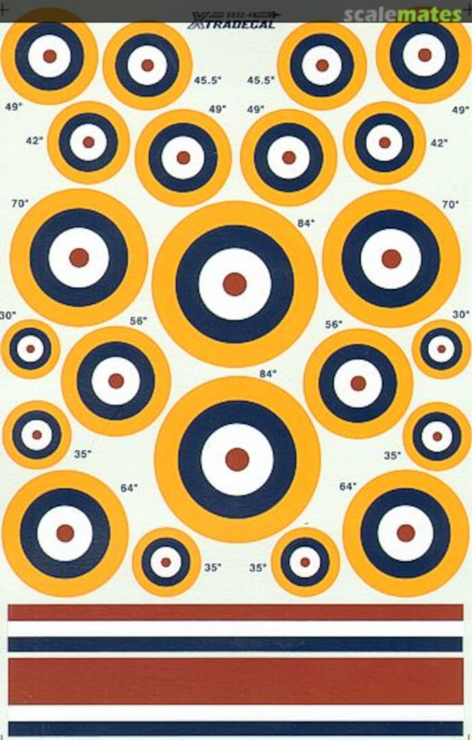 Boxart RAF Roundels A1 Type. Sizes 30', 35', 42', 45 .5', 49', 56' X48-032 Xtradecal Boxart RAF Roundels A1 Type. Sizes 30', 35', 42', 45 .5', 49', 56' X48-032 Xtradecal