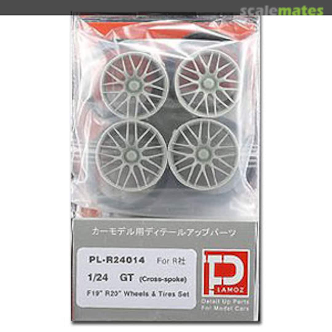 Boxart AMG GT Cross-Spoke Wheels & Tires Set PL-R24014 Plamoz Boxart AMG GT Cross-Spoke Wheels & Tires Set PL-R24014 Plamoz