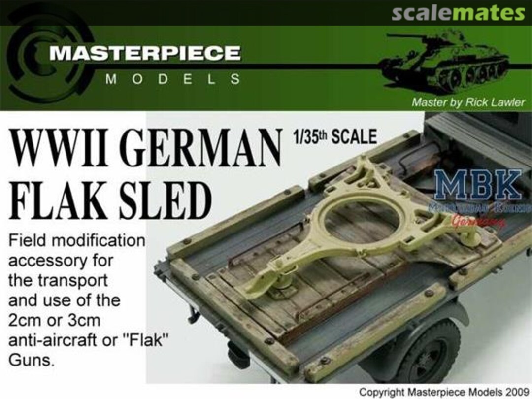 Boxart WWII German Flak Sled 1:35 MET0001 Masterpiece Models