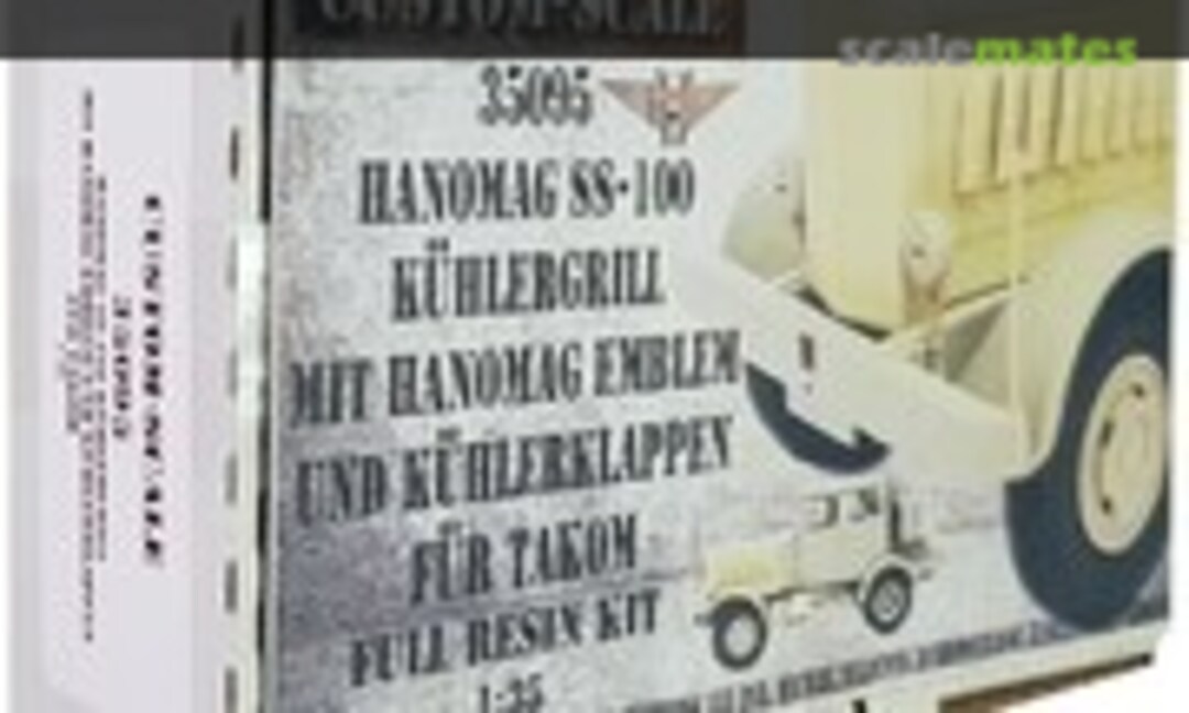 1:35 Hanomag SS-100 Kühlergrill &amp; Motorklappen (Custom-Scale 35095)