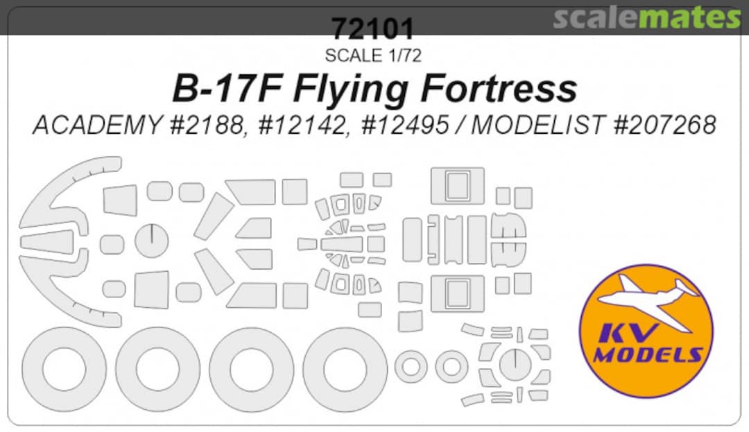 Boxart B-17F Flying Fortress 72101 KV Models