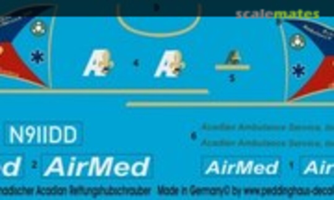 1:72 USA-CAN Acadian AirMed (Peddinghaus-Decals EP 1960) EP 1960