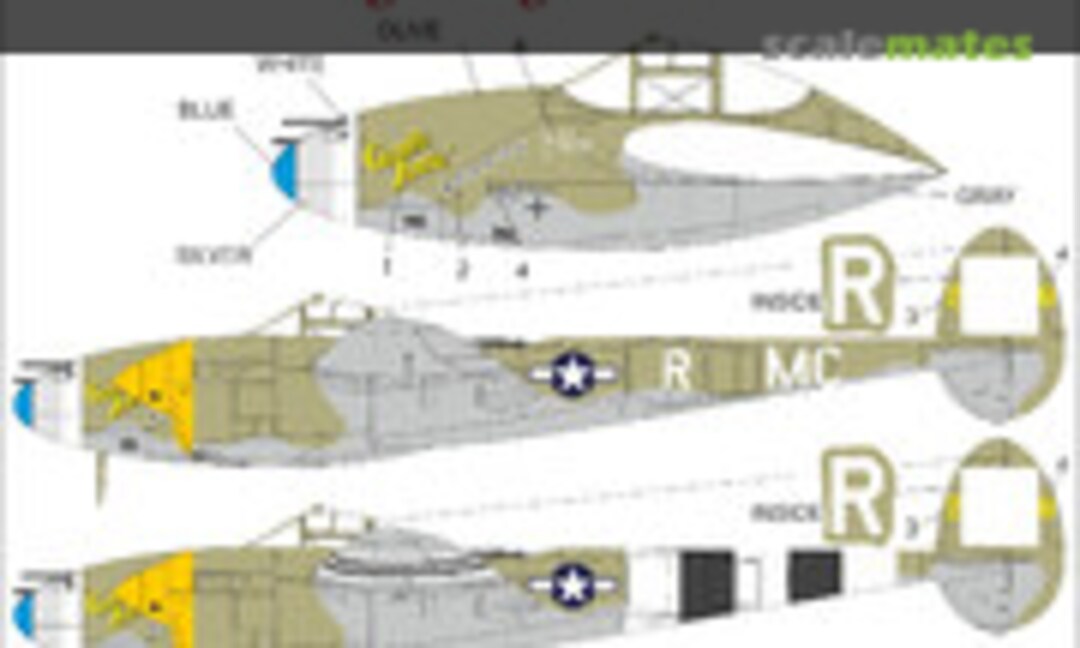 1:32 P-38J-15-LO Lightning “Gentle Annie” (UpRise Decal UR3248) UR3248