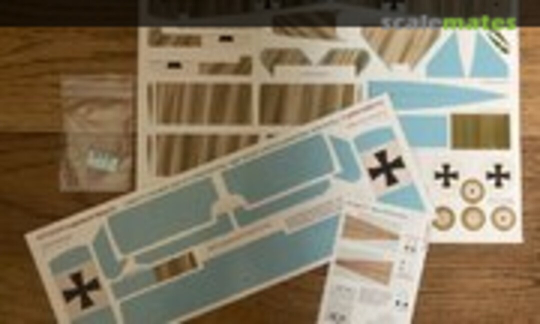 1:32 Fokker Dr.I streaked camouflage on unbleached linen 'aged varnish' (Aviattic ATT32308) ATT32308