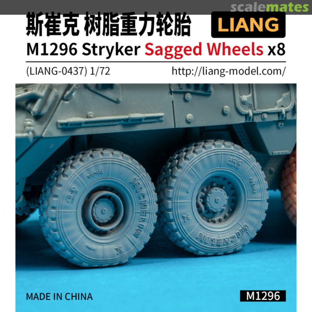 Boxart M1296 Stryker Sagged Wheels LIANG-0437 Liang Model Boxart M1296 Stryker Sagged Wheels LIANG-0437 Liang Model