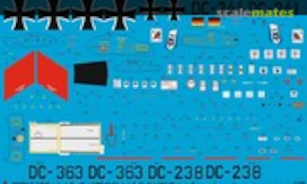 1:48 F-84F Bundesluftwaffe JABO 33 Büchel 2. Staffel 1961 (Peddinghaus-Decals EP 1393) EP 1393