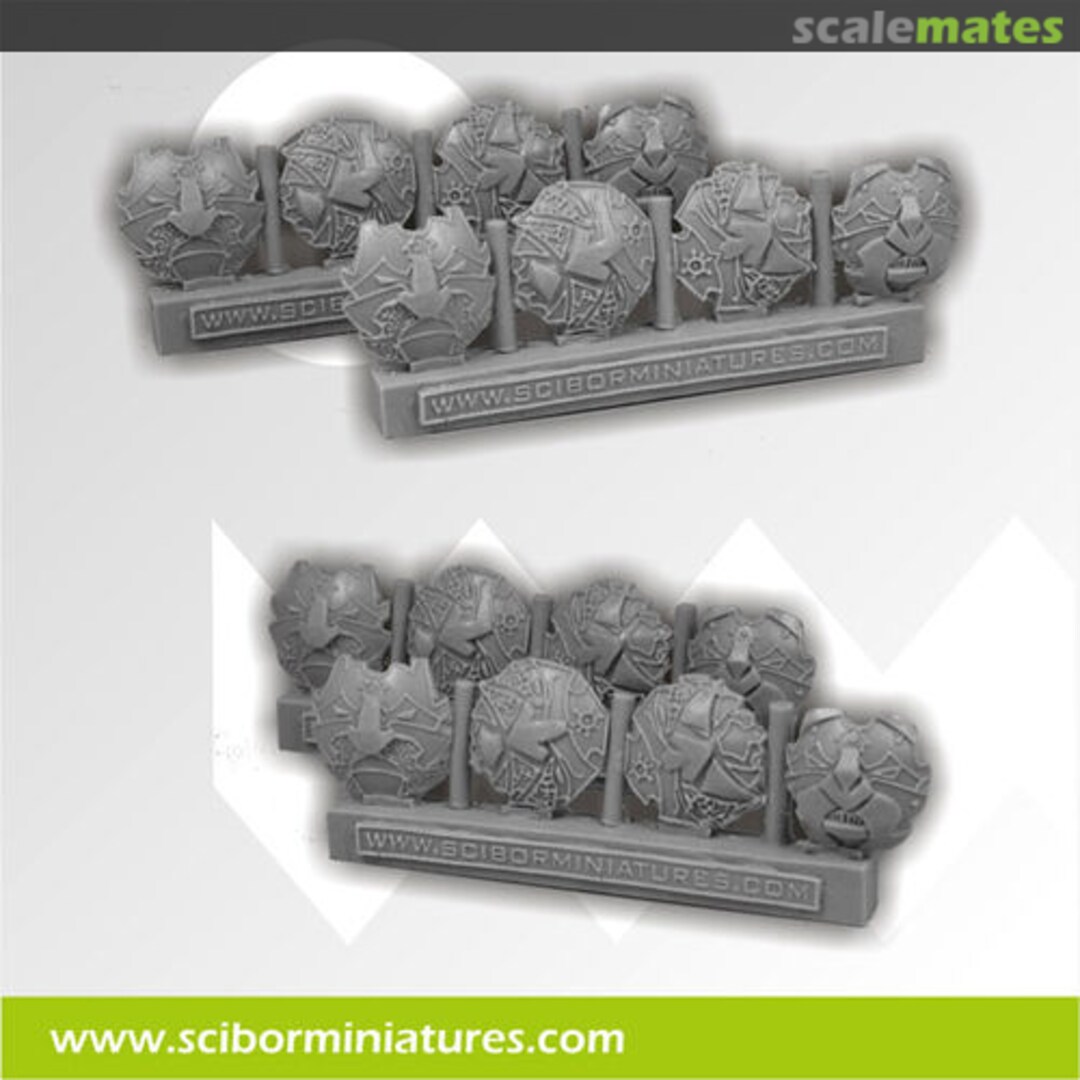 Boxart Moscals Shields (8 pcs) CPSH0010 Scibor Monsterous Miniatures Boxart Moscals Shields (8 pcs) CPSH0010 Scibor Monsterous Miniatures