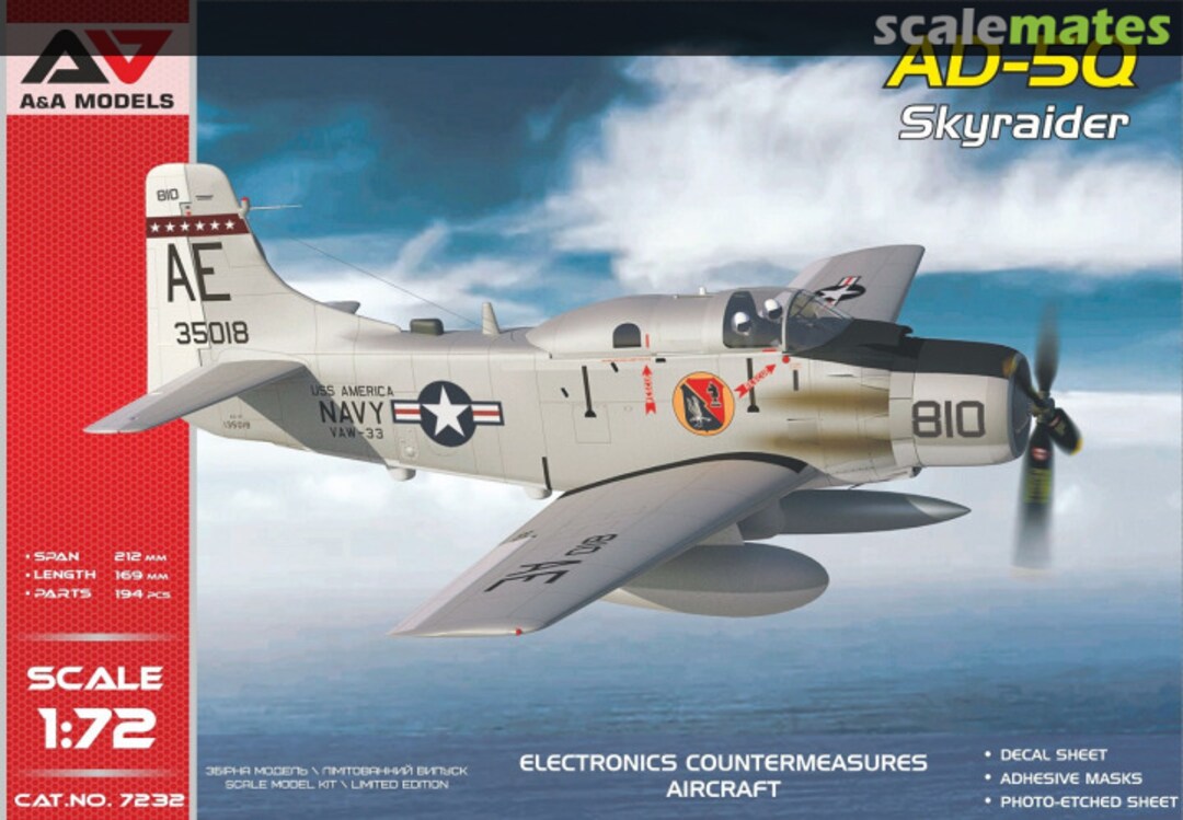 Boxart Douglas AD-5Q Skyraider 7232 A&A Models Boxart Douglas AD-5Q Skyraider 7232 A&A Models