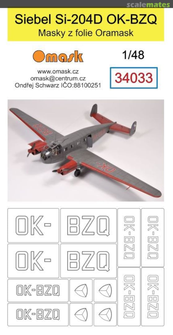 Boxart Siebel Si-204D OK-BZQ 34033 Omask Boxart Siebel Si-204D OK-BZQ 34033 Omask
