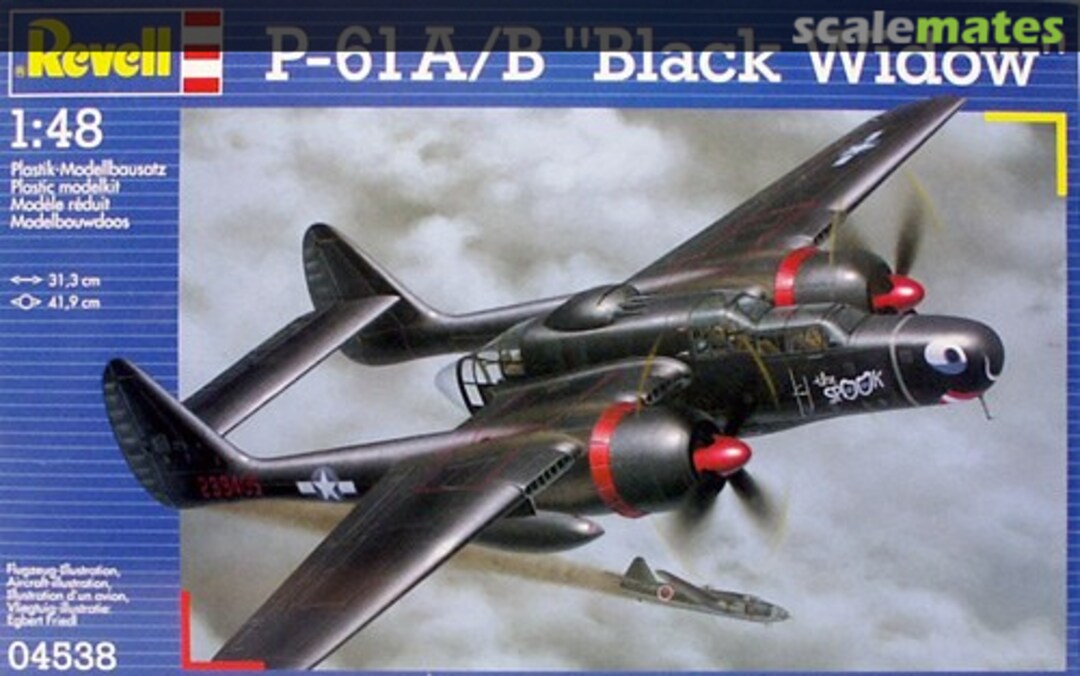Boxart P-61 A/B "Black Widow" 04538 Revell Boxart P-61 A/B "Black Widow" 04538 Revell