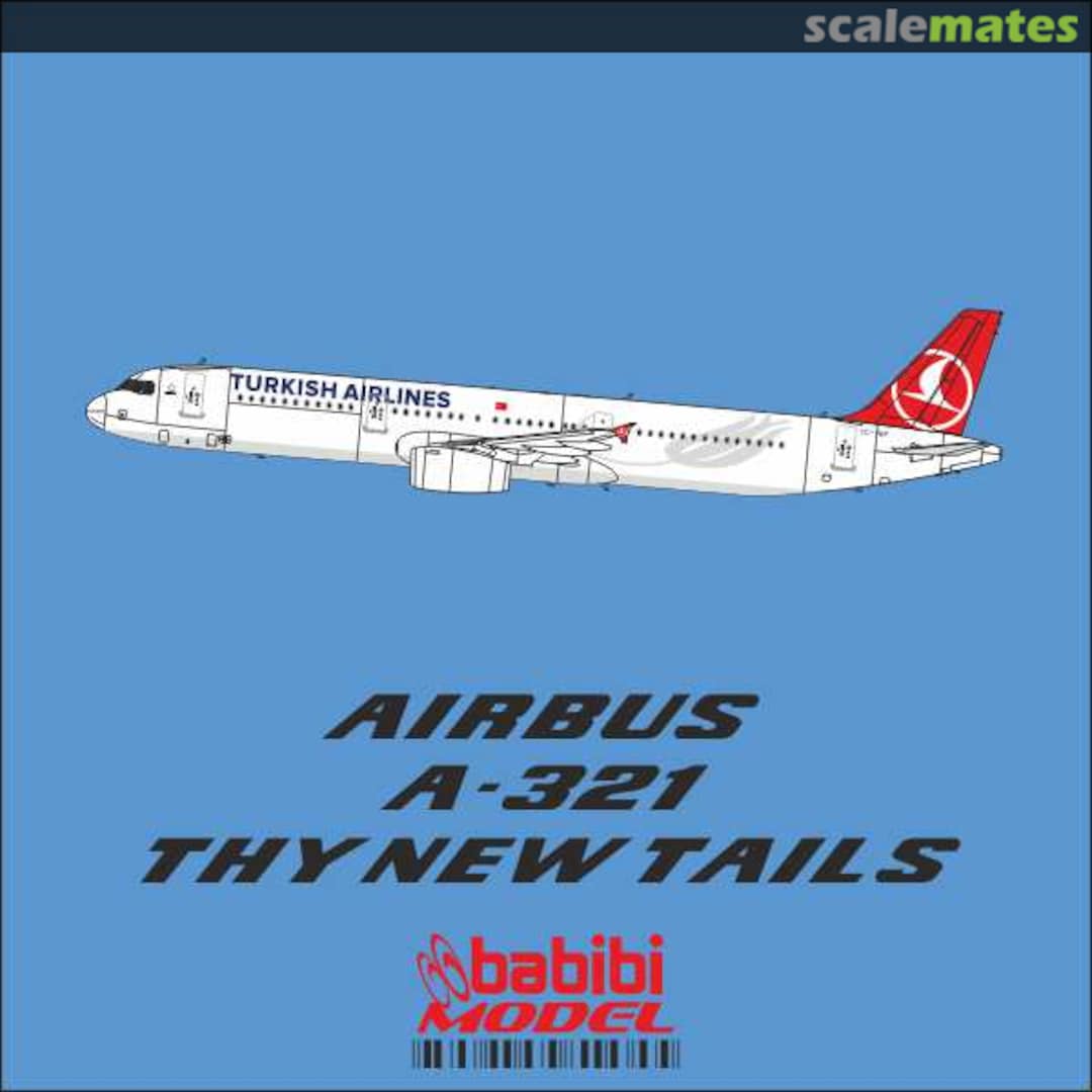 Boxart Turkish Airlines a-321 New Tails Dat-01206 Babibi model