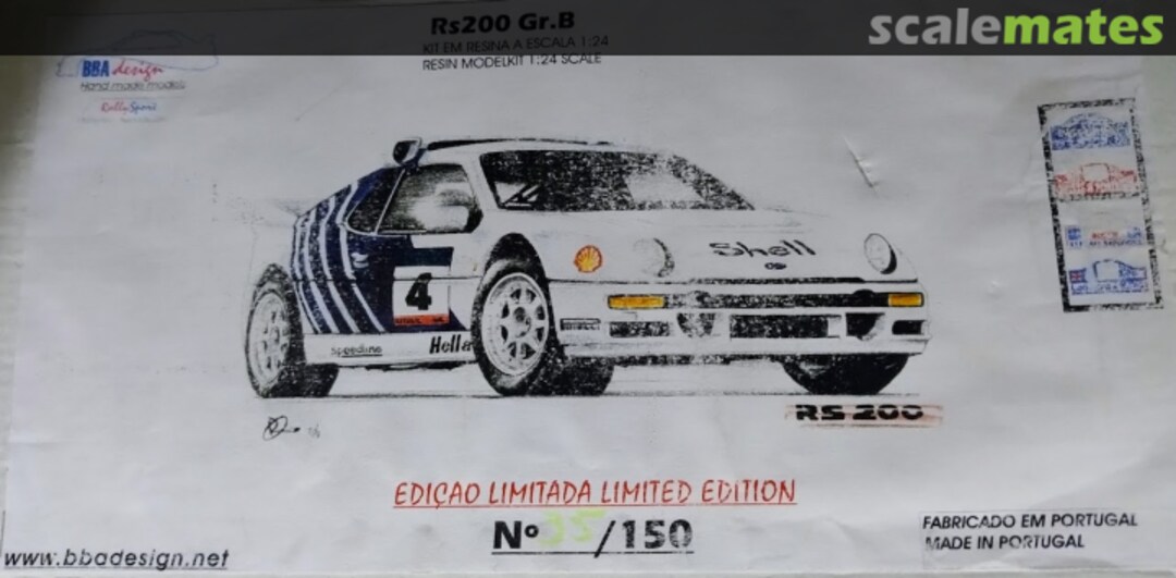 Boxart Ford RS 200 Gr.B 001 BBA Design