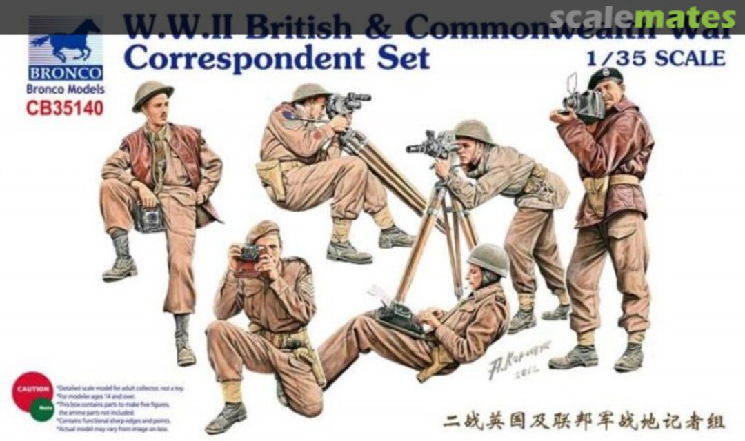 Boxart War Correspondent Set CB35140 Bronco Boxart War Correspondent Set CB35140 Bronco