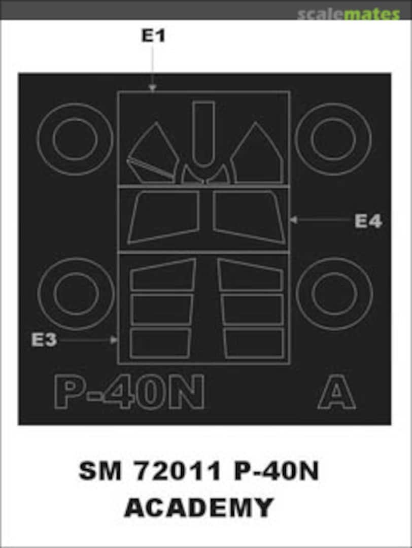 Boxart Curtiss P-40N SM72011 Montex Boxart Curtiss P-40N SM72011 Montex