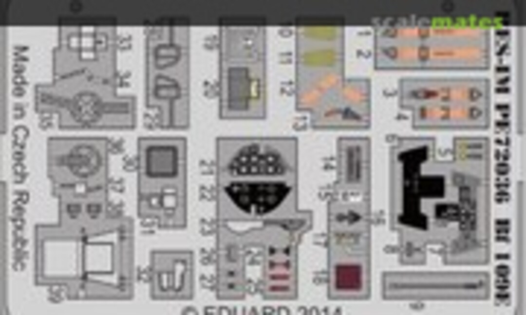 1:72 Bf 109E Detail PE set (RES-IM PE72036) PE72036